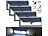 Luminea 4er-Set Solar-LED-Wandleuchten, Bewegungs-Sensor , 800 lm, 13,2 Watt Luminea Solar-LED-Wandlichter mit Nachtlicht-Funktion