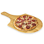 Pizzabrett Bambus, Servierplatte, Servierbrett, 53x31x1cm Pizza-Backbleche