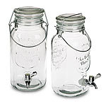 Getränkespender mit Zapfhahn 4,0 Liter hochwertiges Glas Getränkespender