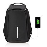 Diebstahlsicherer Rucksack, schwarz