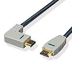 Bandridge HighSpeed HDMI Kabel 3m, links gewinkelt, 4K und 3D-fähig HDMI-Kabel