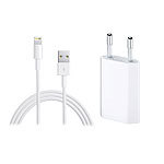 Eaxus USB 8pin Daten- und Ladekabel inkl. Adapter für iPhone 5 bis 10 Ladegeräte für Apple mit Lightning-Anschluss