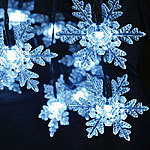 Solar-Lichterkette Schneeflocke LED-Lichterketten