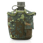 US Feldflasche im Military Look, 1 Liter woodland