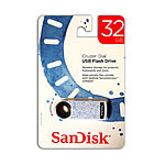 Sandisk USB FlashDrive 32GB Cruzer Dial Blister - T4BS USB-3.0-Speichersticks