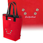 Shopping Tasche Ethno, rot, 40 x 45 x 15 cm Einkaufstaschen