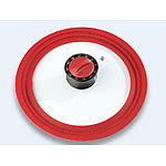 bratmaxx Universal-Glasdeckel mit integriertem Timer 24-28 cm Ø Küchen-Timer