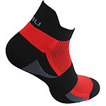 Funktionssocken Joggen und Laufen, Unisex, Gr. 41-45, Rot/Schwarz Sneaker-Socken
