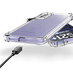 Schutzhülle Samsung S21+, TPU, verstärkte Ecken, transparent Schutzhüllen (Smartphone)