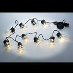 LED-Solar-Glühlampenlichterkette mit 10 warmweissen LEDs