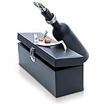 Edles Weingeschenk-Set und Sommelier-Set in Leder-Geschenk-Box (PU) Sommelier-Sets