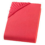 SUPERB Wasserbett/Boxspringbett Jersey Fixleintuch, rot, Steg 40 cm Spannbettlaken
