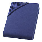 PREMIUM, Wasser-/Boxspringbett Jersey Fixleintuch, navy, bis 220 L Spannbettlaken