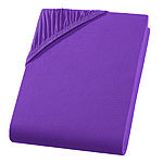 Doppelbett Qualitäts-Jersey Fixleintuch Übergrösse & Überlänge violett Spannbettlaken