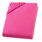 Einzelbett Qualitäts-Jersey Fixleintuch, magenta Spannbettlaken