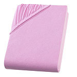 SUPERB Wasserbett/Boxspringbett Jersey Fixleintuch, rosa, Steg 40 cm Spannbettlaken