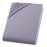 PREMIUM, Wasser-/Boxspringbett Jersey Fixleintuch, grau, bis 220 L Spannbettlaken