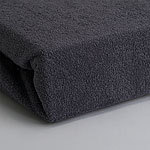 Luxus Frottee Doppelbett Fixleintuch, Übergrösse, anthrazit, 28cm Steg Spannbettlaken