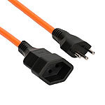 MAX HAURI AG Netzkabel Verlängerung EPR / PUR 3x 1,5mm 5 Meter Swiss T12 / T13 MAX HAURI AG Verlängerungskabel für den Außenbereich IP44