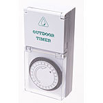 Mechanische Zeitschaltuhr Outdoor IP44 / Kinderschutz Suisse T12 / T13 Analoge Zeitschaltuhren für außen