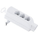 MAX HAURI AG Steckdosenleiste 4-fach mit Abzweigstecker drehbar, 2er-Pack MAX HAURI AG 230-Volt-Steckdosenleisten