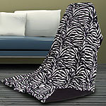 Mikrofaser-Wohndecke "Colours of Africa", Zebra, 150x200cm