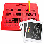 Playtastic Magnetische Reise-Zeichentafel, Stift & Vorlagen, 31 x 25,5 cm, rot Playtastic Magnetische Zeichentafeln