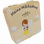 infactory Zahnbox für Milchzähne aus Holz, inkl.Pinzette, Zahnfee-Edition infactory