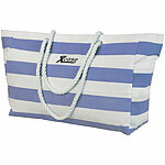 Xcase Wasserabweisende Strandtasche mit seitlicher Tasche, blau/weiß Xcase Strandtaschen
