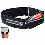 Xcase Laufgürtel für Handy, Hüfttasche, 2 Reißverschlusstaschen, Größe L Xcase Laufgürtel für Handys, Hüfttaschen, 2 Reißverschlusstaschen