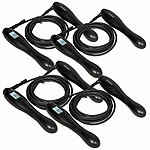 PEARL sports 4er-Set längenverstellbare Springseile, LCD-Zähler, bis 3 m PEARL sports Längenverstellbare Springseile mit LCD-Zähler