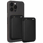 Xcase 2er-Set Kartenhalter für iPhone, MagSafe-kompatibel, 3 Karten, schwarz Xcase Kartenhalter Wallets mit Magsafe, braun, für bis zu 3 Karten kompatibel