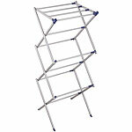 PEARL 2er-Set Ausziehbarer Teleskop-Scheren-Wäscheständer, klappbar, 8 m PEARL Ausziehbare Scheren Wäscheständer, klappbar, 6 Ebenen, 8 m Trockenstange