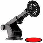 Callstel Magnetische Kfz-Smartphone-Halter, Saugnapf- & Lüftungsgitter-Aufsatz Callstel Magnetische 2in1-Kfz-Smartphonehalterungen