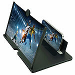 PEARL 12" Bildschirm-Lupe (30,5cm) zum Vergrößern von Handy-Display, schwarz PEARL Bildschirm-Lupen, Linse einfahrbar
