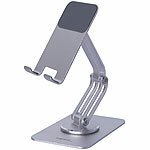 PEARL Verstellbarer Tablet- und Smartphone-Arm, 3 Achsen PEARL Faltbare Tablet Ständer für Tablets/Handys, 3 Achsen höhenverstellbar