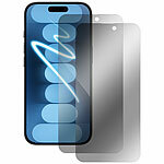 Somikon 2er-Set Schutzfolien, gehärtetes Glas, kompatibel mit iPhone 16 ProMax Somikon Schutzfolien aus gehärtetem Glas mit Anti-Spy-Schutz für iPhone, inkl. Installations-Werkzeug