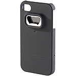 Xcase Schutzhülle mit integriertem Flaschenöffner für iPhone 4/4s, schwarz Xcase Schutzhüllen für iPhones 4/4s