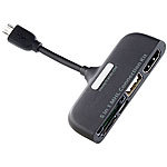 Callstel 5in1 MHL-Adapter HDMI, USB, SD für Smartphones und Tablets Callstel Speicher- & Connection Adapter für Samsung Galaxy