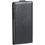 Xcase Stilvolle Klapp-Schutztasche für iPhone 4/4s, schwarz Xcase Schutzhüllen für iPhones 4/4s