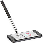 Callstel Touchscreen-Eingabestift mit Positionierungskreuz und Kuli Callstel Präzisions Eingabestifte für Tablets & Smartphones