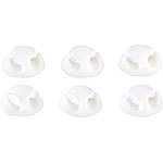 Callstel Kabelführungs-Clips, weiß, 6er-Pack Callstel Kabelführungs-Clips