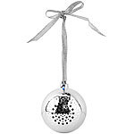 Callstel Christbaumkugel-Lautsprecher mit Bluetooth, silbern Callstel Bluetooth Lautsprecher Weihnachtskugeln mit Freisprecher