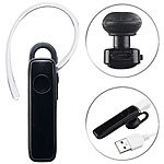 Callstel Kabelloses In-Ear-Mono-Headset mit Bluetooth 4.1 und Sprachansage Callstel In-Ear-Mono-Headsets mit Bluetooth