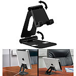 Callstel Extraflacher Smartphone- & Tablet-Ständer, bis 25,4 cm, schwarz Callstel Tablet-Ständer