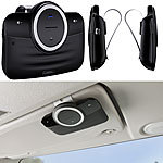 Callstel Premium-Kfz-Stereo-Freisprecher, Bluetooth, Siri- & Google-kompatibel Callstel