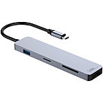 Callstel USB-Hub DeX Smartphone-PC-Adapter, USB C PD, 3xUSB 3.0, HDMI, SD, 60W Callstel DeX Smartphone-PC-Adapter und USB-Hubs