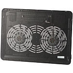 Callstel Notebook-Kühler bis 35,6 cm (14"), 2 Ventilatoren, 1.000 U/Min., 10 dB Callstel Notebook-Kühler