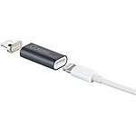 Callstel Lightning-Ladeadapter mit magnetischem 8-Pin-Stecker für iPhone & iPad Callstel Magnetische Lightning-Ladestecker-Adapter