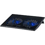 Callstel Ultraleiser Laptop-Kühler bis 43,8 cm (17"), 2 Lüfter, LED, 15 dB Callstel Notebook-Kühler